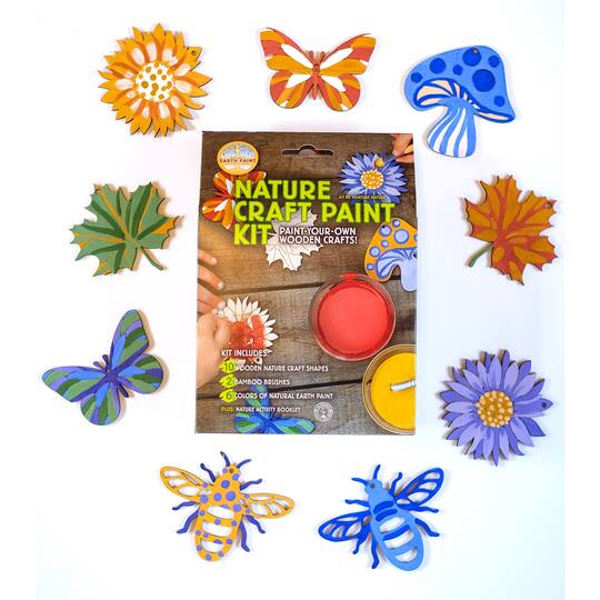 Natural Earth Paint Nature Wooden Craft Paint Kit